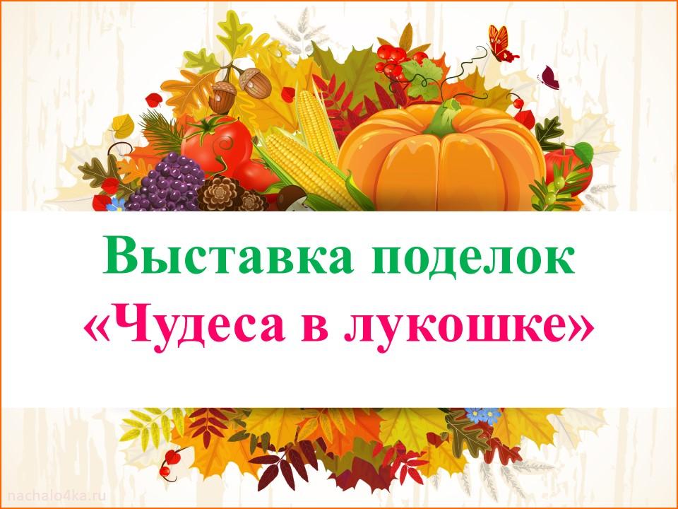 Выставка поделок «Чудеса в лукошке»