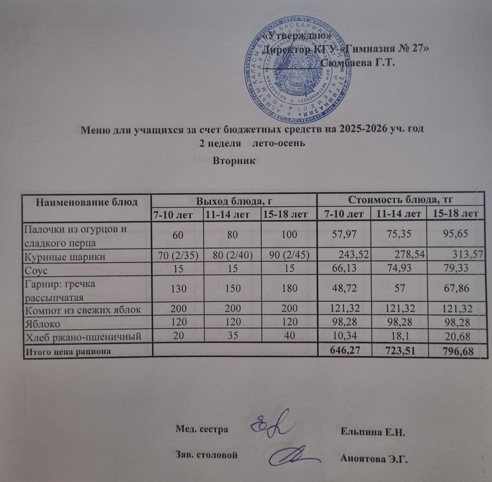 2 апта 2 күн/ 2-я неделя 2 -й день