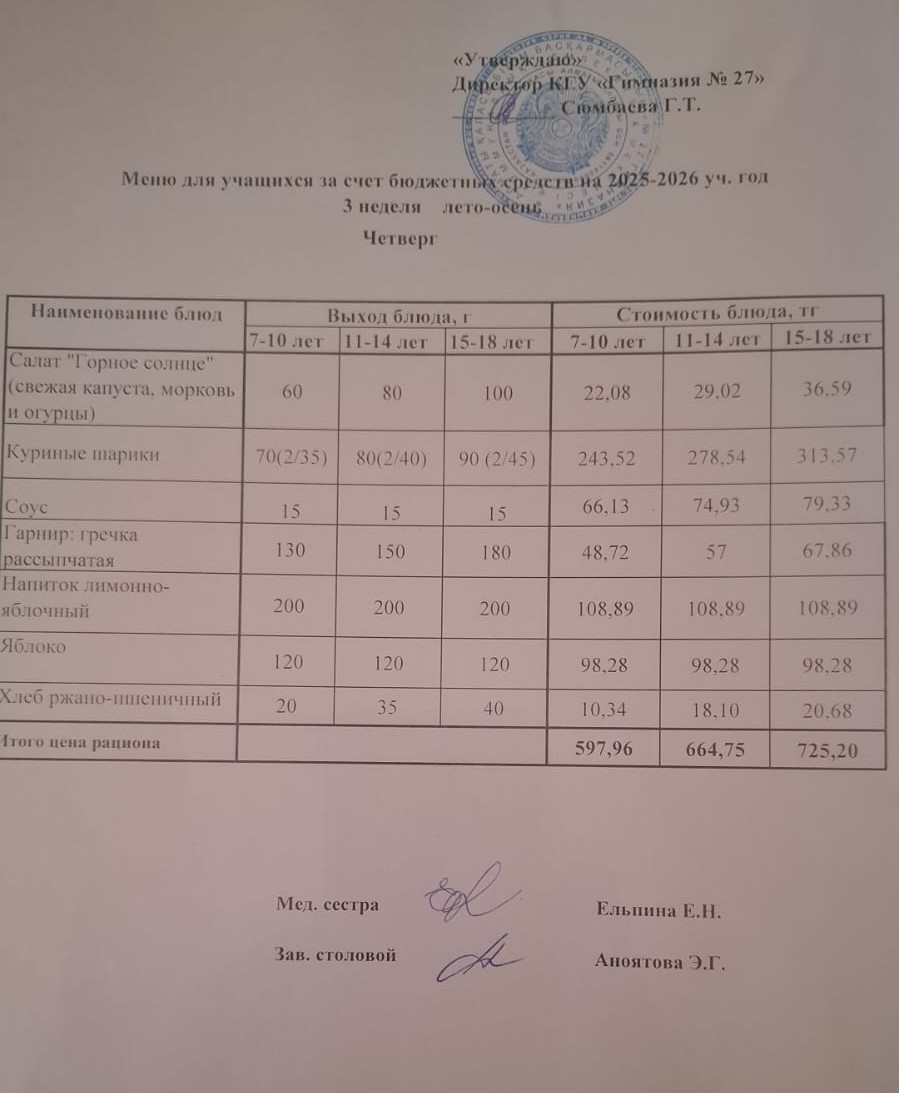 3 апта 4 күн/ 3-я неделя 4 -й день
