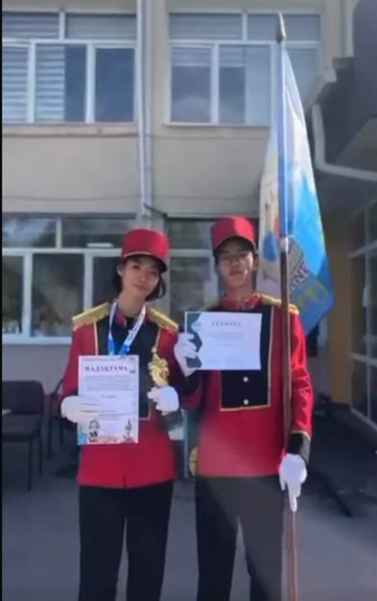 "БОЛАШАҚ ЖАСТАР ҚОЛЫНДА" ту топтарының аудандық байқау-байқауы. Районный конкурс-осмотр знаменных групп "БОЛАШАҚ ЖАСТАР ҚОЛЫНДА".