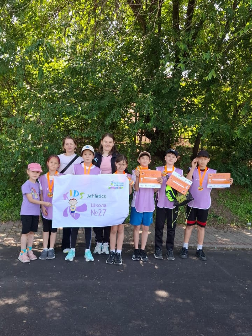 1 место в городском проекте «Kids athletics»!