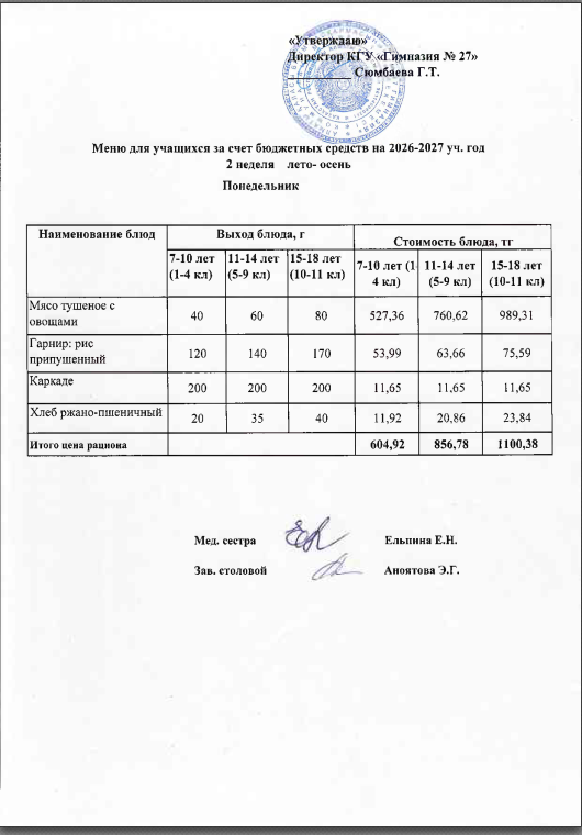 2 апта 1 күн/ 2 неделя 1 день